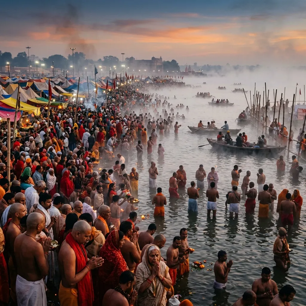Kumbh Mela holy bathing Prayagraj
