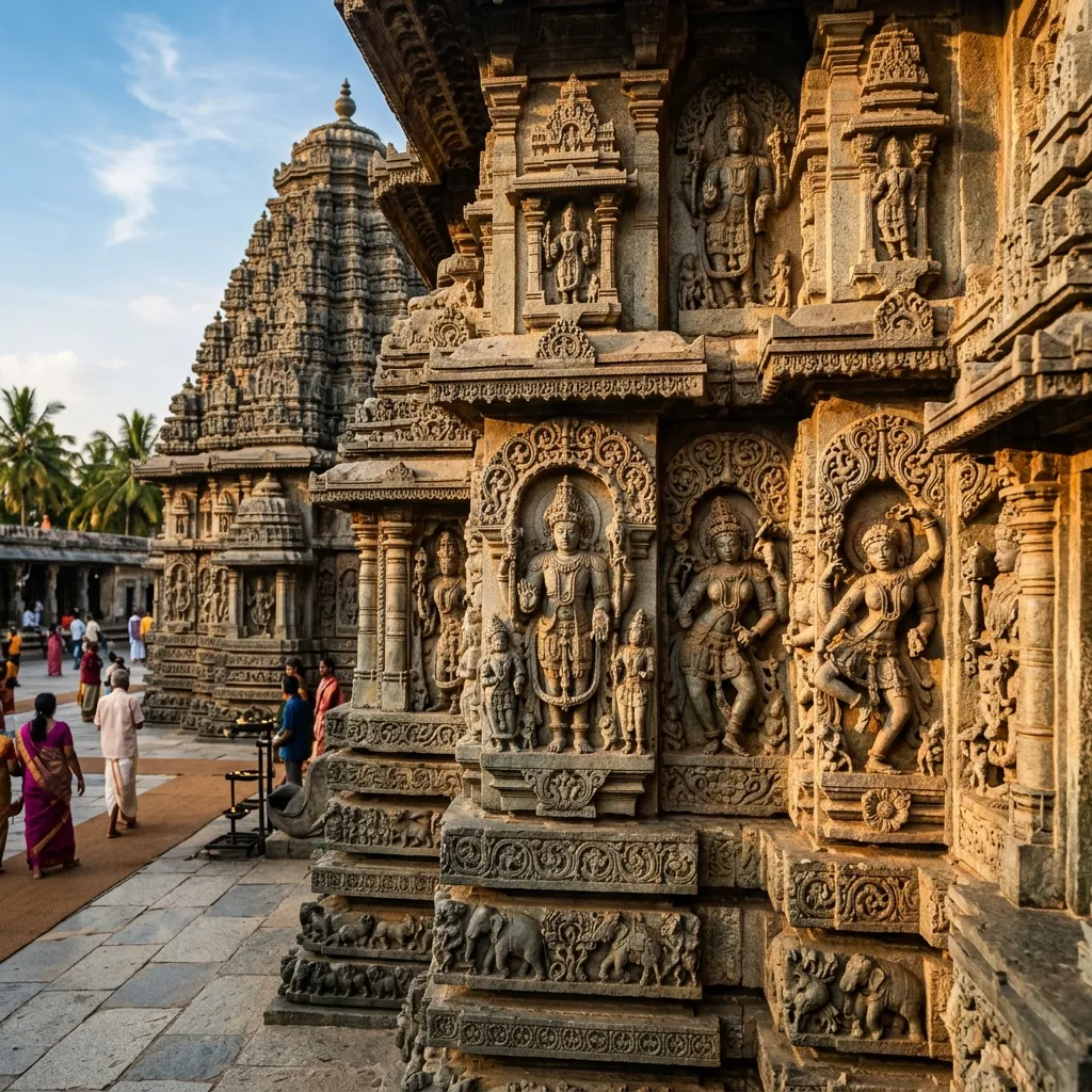 Indian temple architecture and carvings